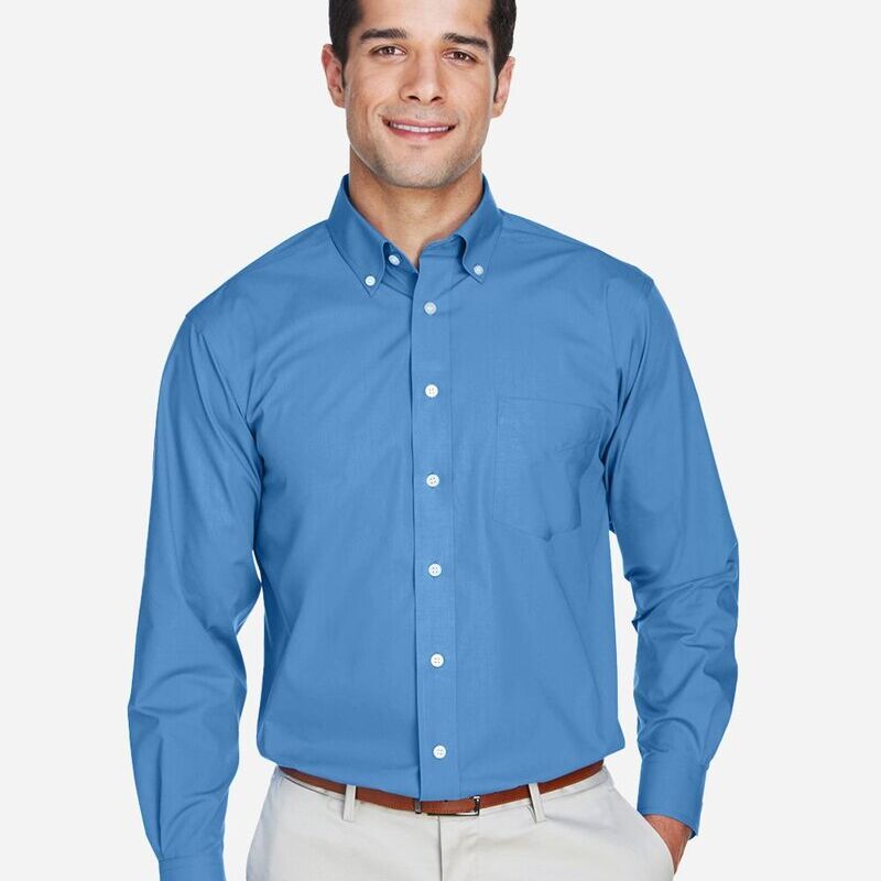 Men's Tall Crown Collection® Broadcloth Woven Dress Shirt Thumbnail