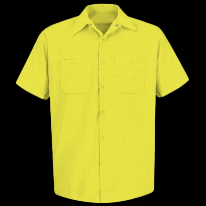 Men's Tall Enhanced Visibility Short Sleeve Work Shirt Thumbnail