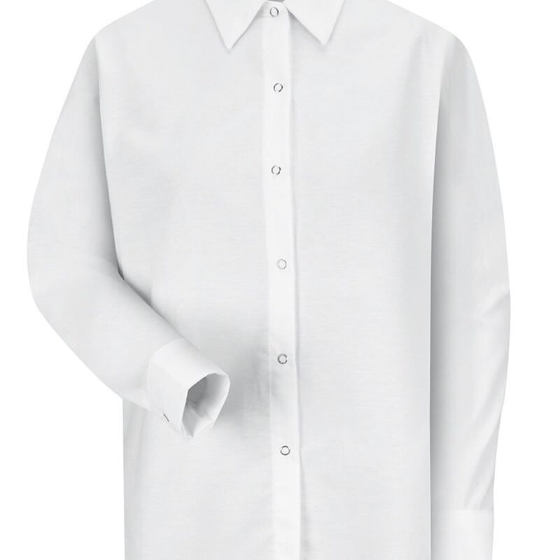 Women's Long Sleeve Specialized Pocketless Poplin Work Shirt Thumbnail