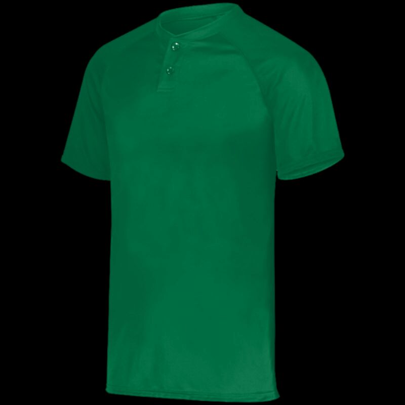 Attain Wicking Two-Button Baseball Jersey Thumbnail