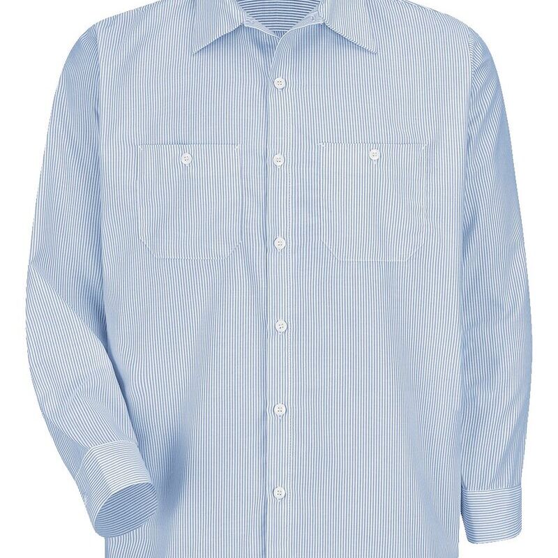 Men's Tall Industrial Stripe Work Shirt Thumbnail